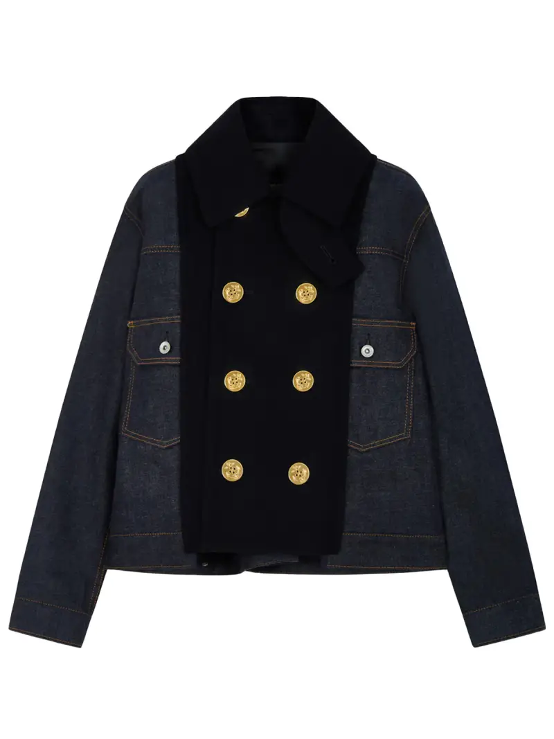 giacca sacai x levi s BLU