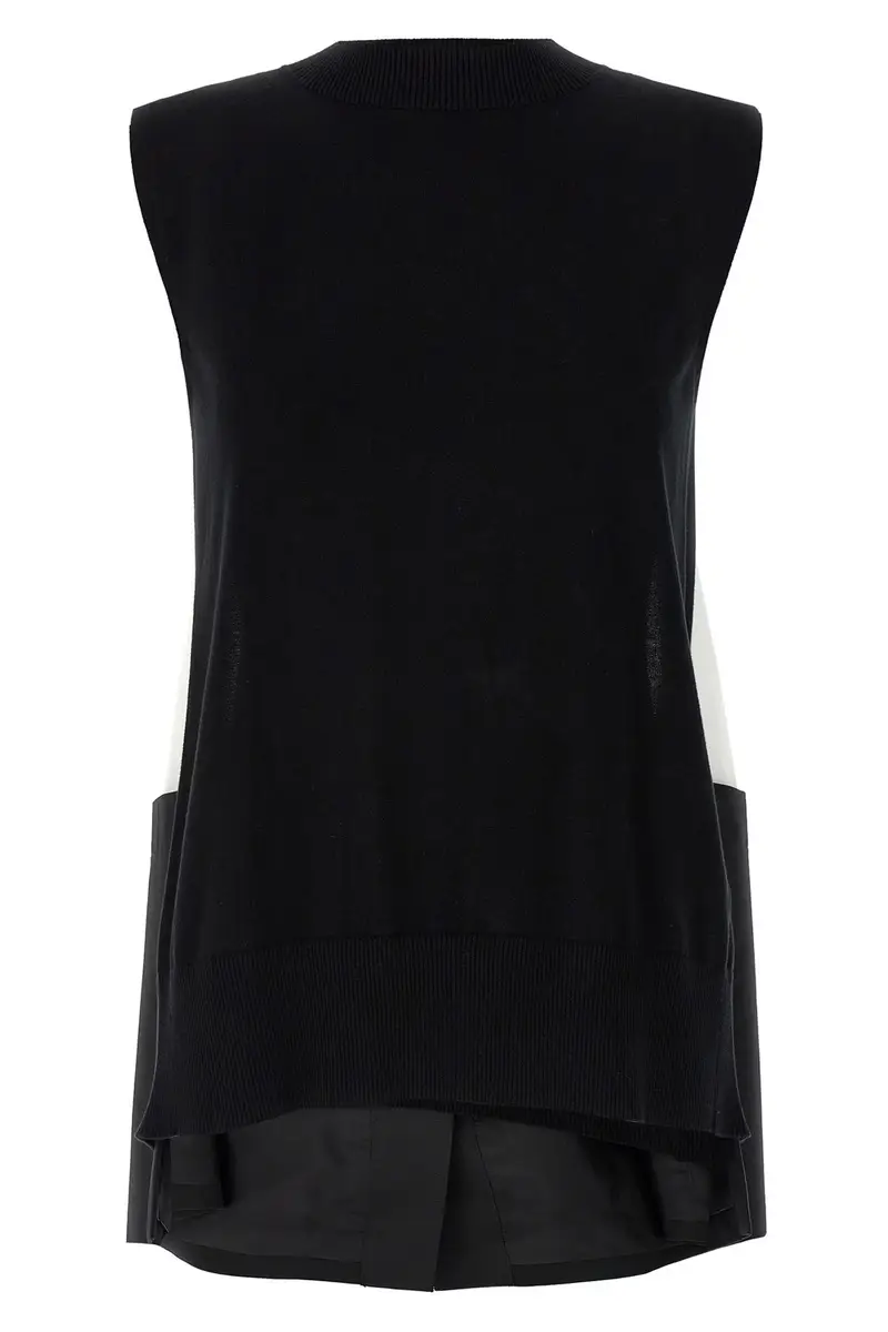 Gilet Patchwork Bianco