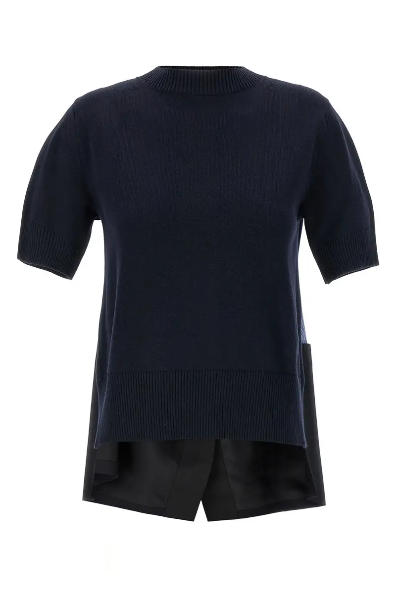 Maglia Patchwork Blu