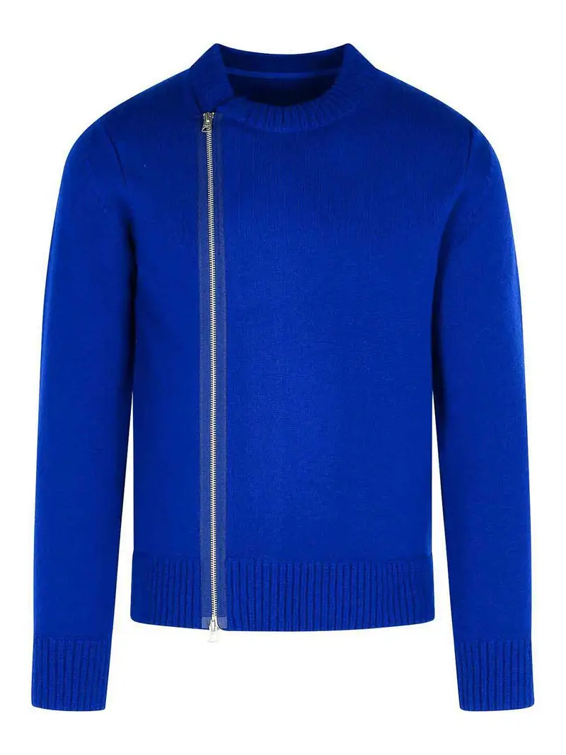 Maglione di lana blu