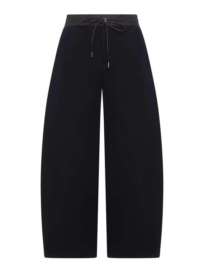 Pantaloni a palloncino in misto cotone Nero