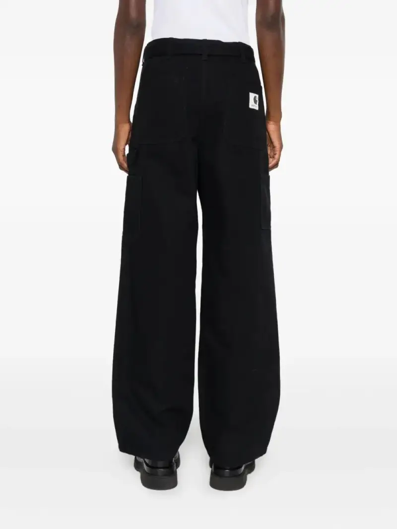 pantaloni carhartt x sacai NERO miniatura 3