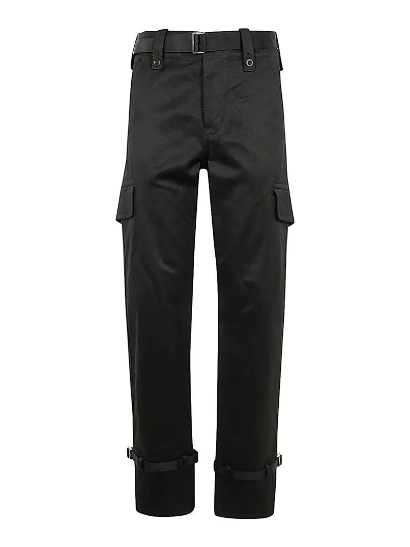 Pantaloni chino in cotone Nero