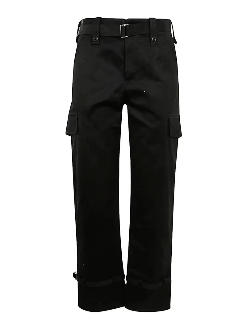 Pantaloni chino in cotone Nero