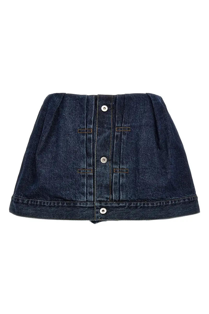 Skort Denim Blu