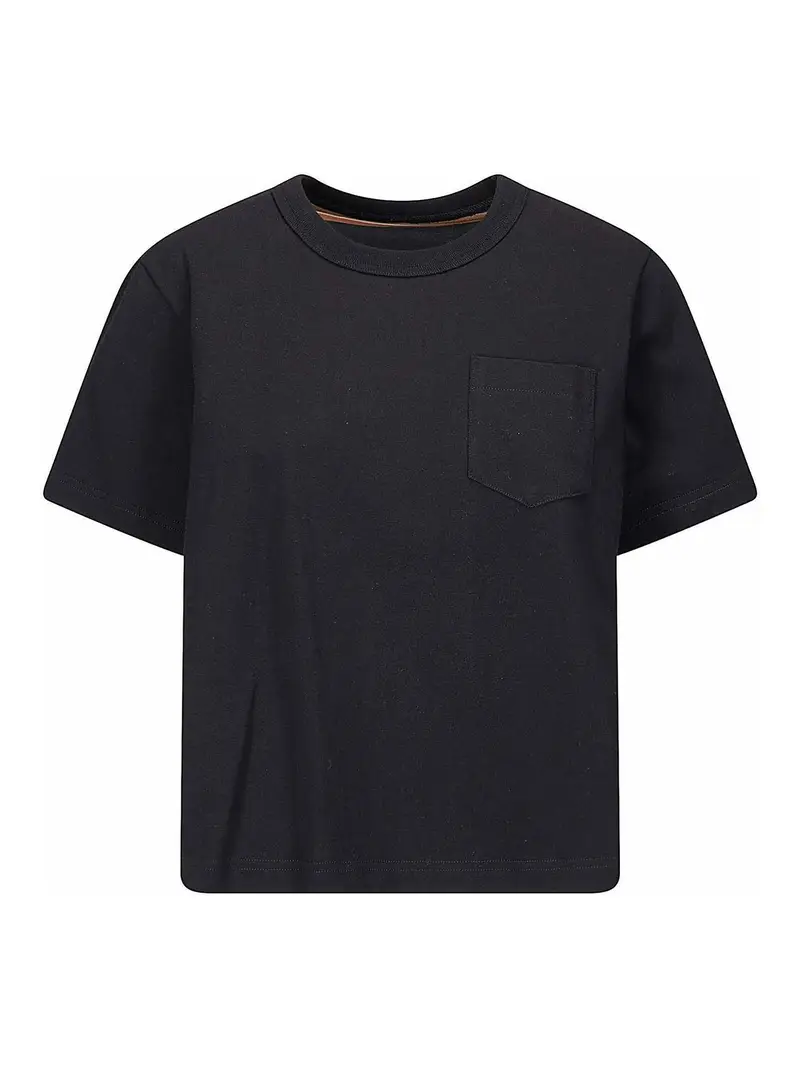 T-shirt a righe orizzontali Rosa