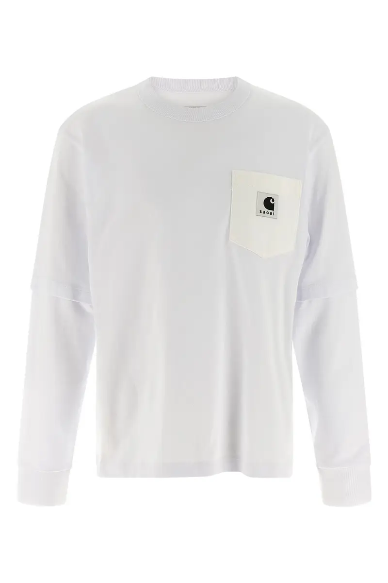 Sacai T-shirt Bianco 3250597