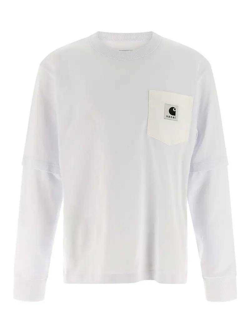 Sacai T-shirt Bianco 3855504
