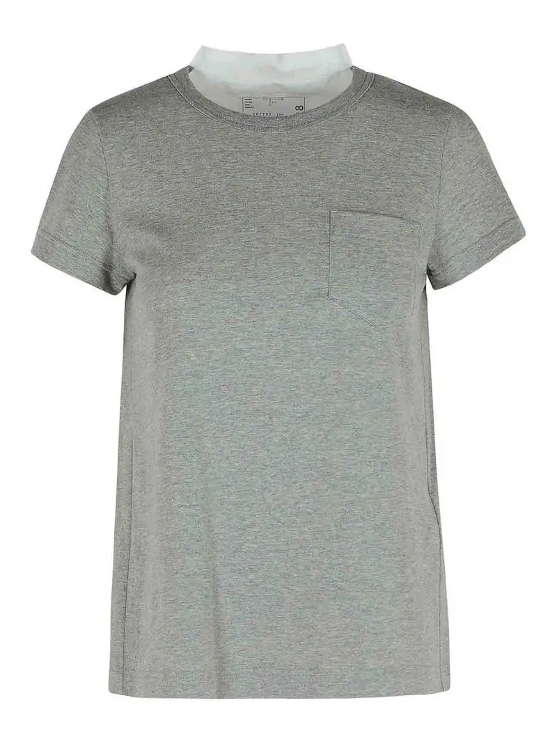 Sacai T-shirt Grigio 3295549