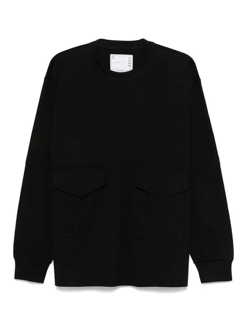 Sacai T-shirt Nero 3333607