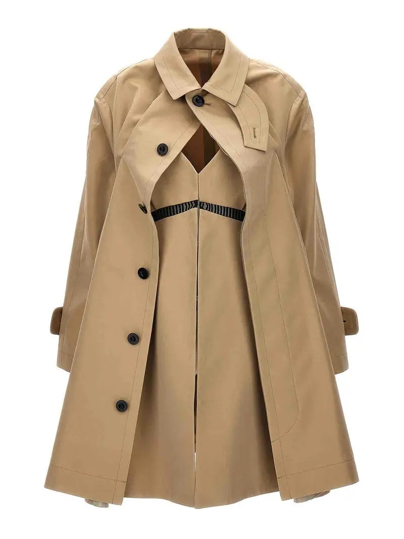 Sacai Trench Beige 3254245