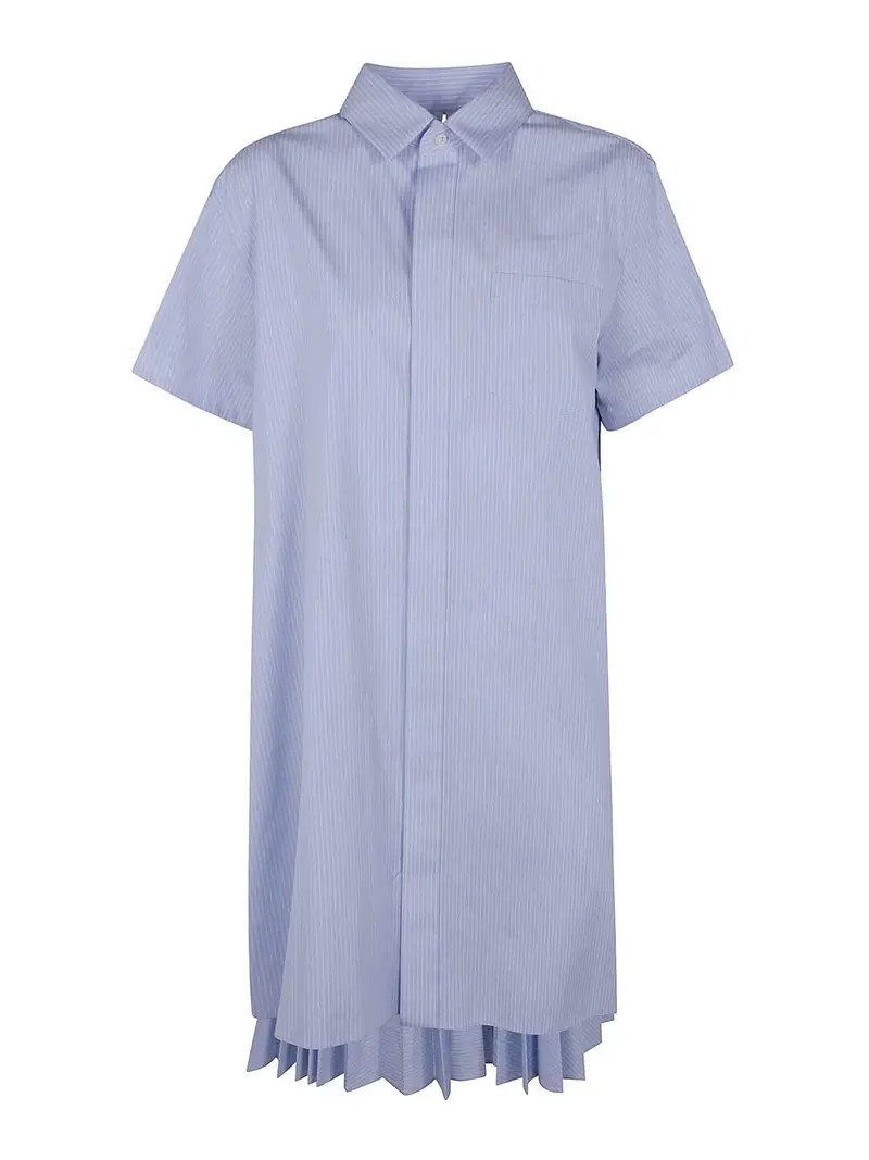 Vestito popin di cotone Blu