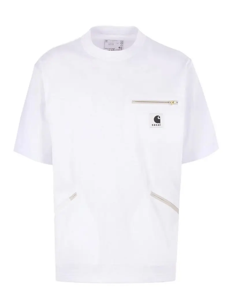X Carhartt Wip T-Shirt Con Logo Bianco