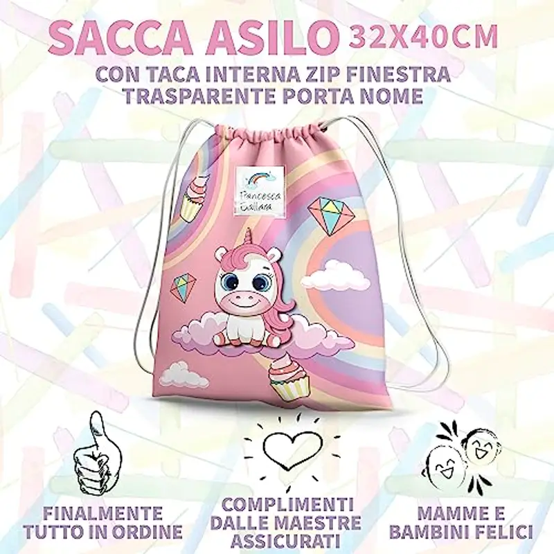 KAÏDENSÏ Zainetto asilo Multicolore 2301944 miniatura 3