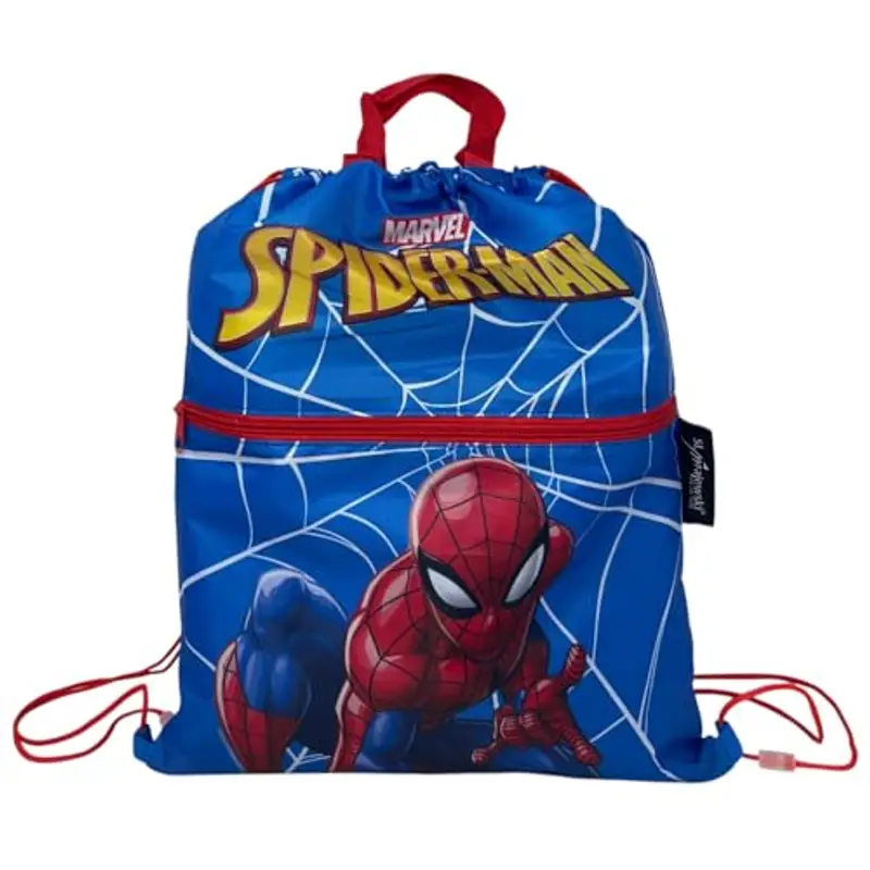 Sacca con tasca frontale zaino con chiusura a coulisse borsa per bambini 44 x 34 cm scuola palestra tempo libero