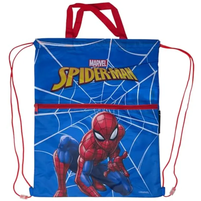 Sacca con tasca frontale zaino con chiusura a coulisse borsa per bambini 44 x 34 cm scuola palestra tempo libero miniatura 2