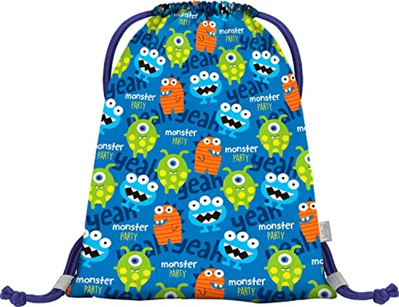 Sacca da ginnastica per asilo, borsa sportiva per ragazzi, ragazze, sacca sportiva per bambini, Mostri