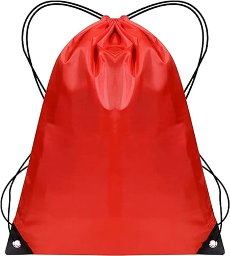 Sacca da palestra con coulisse, 2 pezzi e 1 sacca con cordoncino, zaino in polietilene per donne e uomini, borsa da