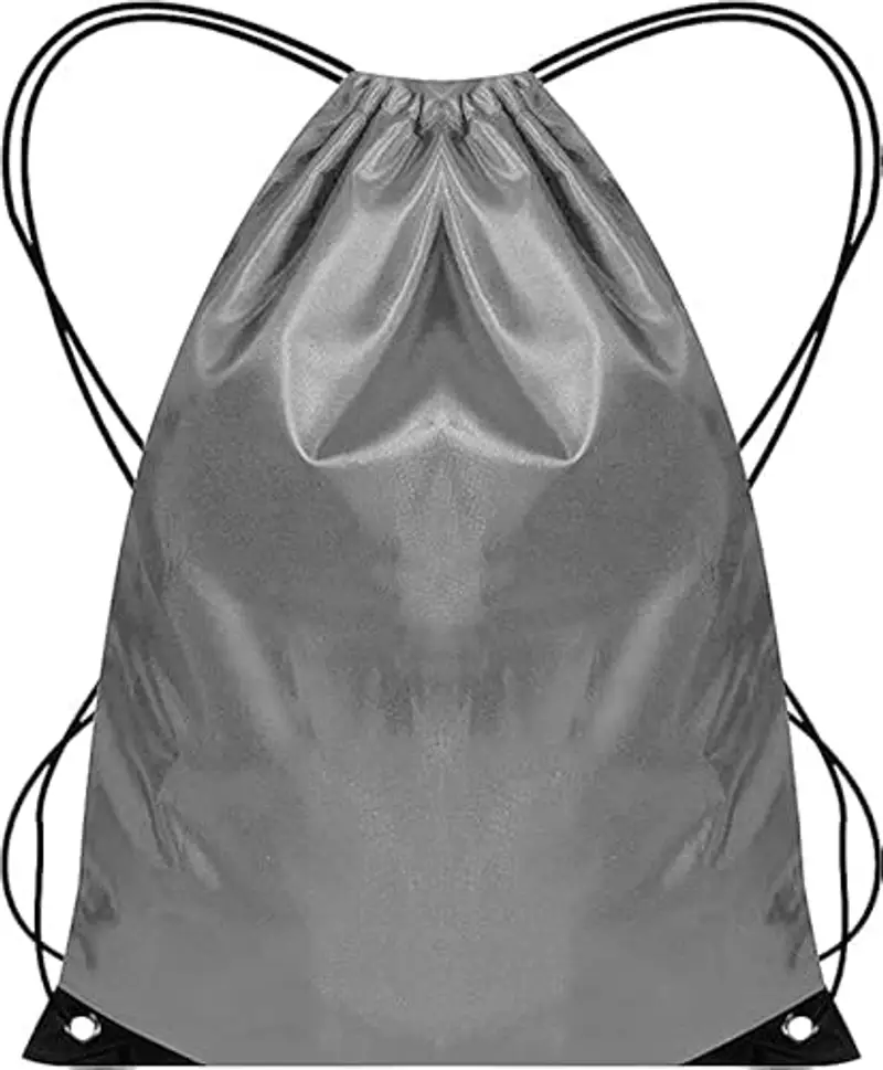 Sacca da palestra con coulisse, 2 pezzi e 1 sacca con cordoncino, zaino in polietilene per donne e uomini, borsa da