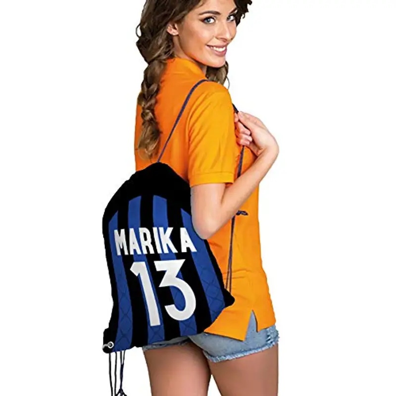 Sacca Ginnastica GYMBACK sport per tifoso interista - sacchetto sportivo calcio Fashion Borsa, Piscina miniatura 2