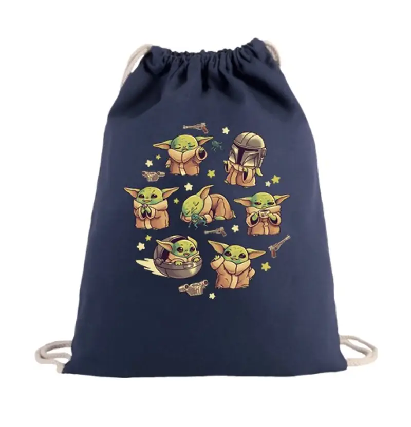 Sacca sportiva bebè yoda mandalorian carino bambino ka
