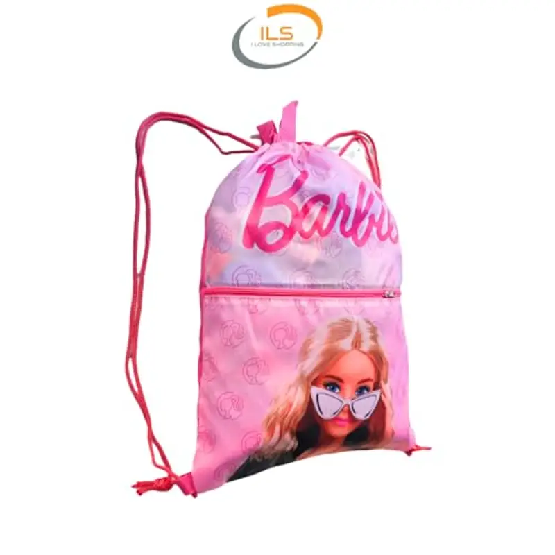 Sacca Sportiva con manici e tasca per Bambino, Borsa Coulisse Zaino per Asilo, Palestra, Piscina, Viaggio, Portascarpe miniatura 2