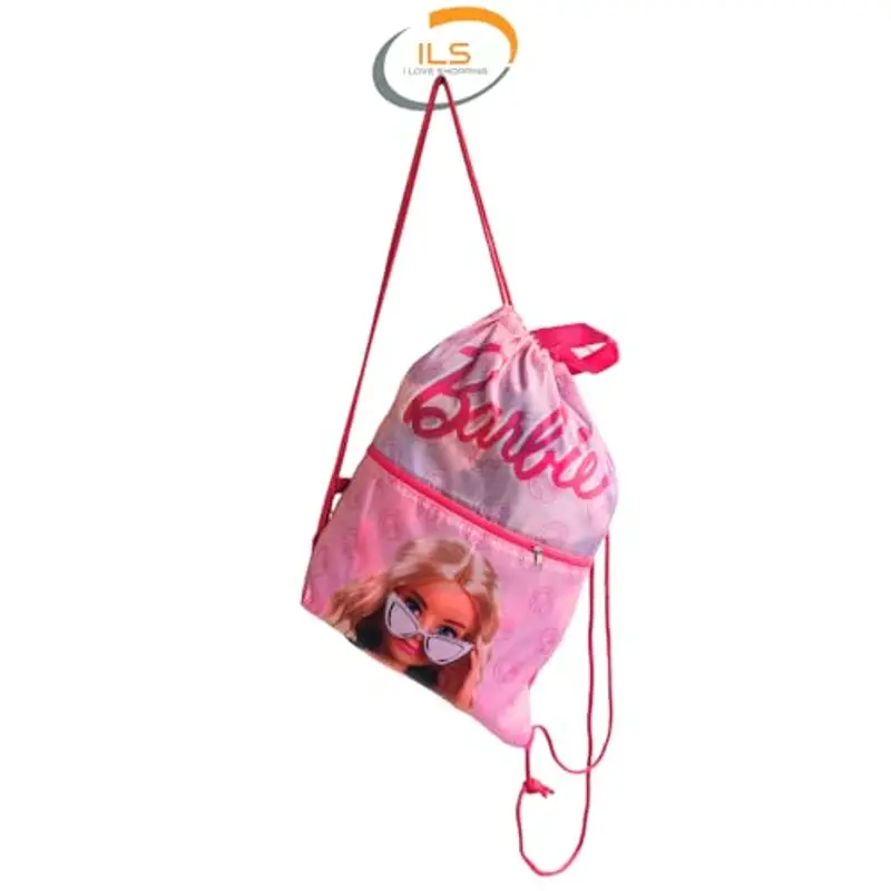 Sacca Sportiva con manici e tasca per Bambino, Borsa Coulisse Zaino per Asilo, Palestra, Piscina, Viaggio, Portascarpe miniatura 3