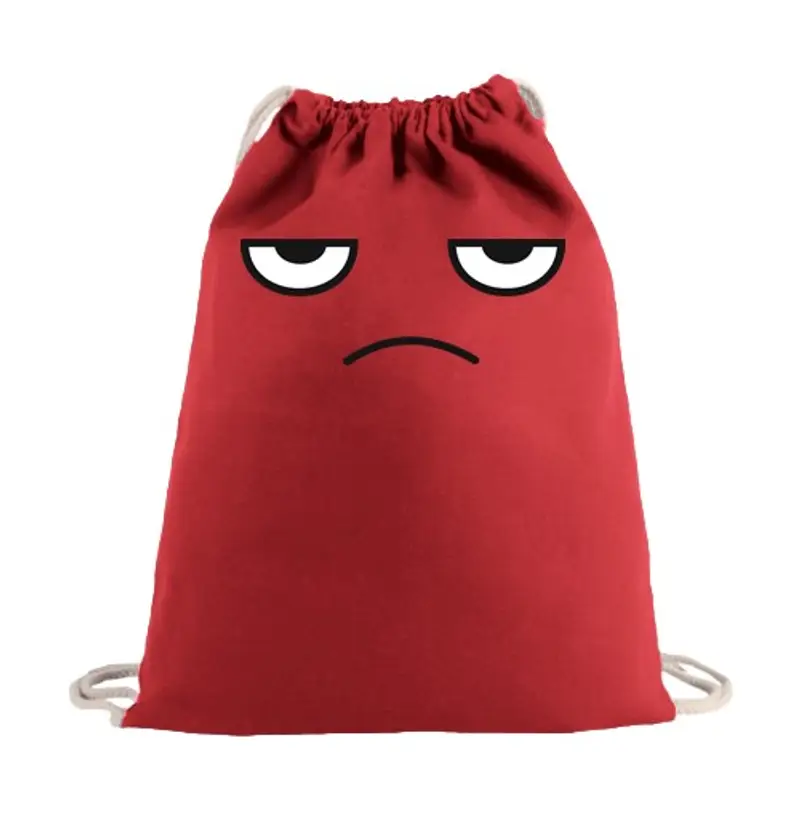 Sacca sportiva faccina insipida