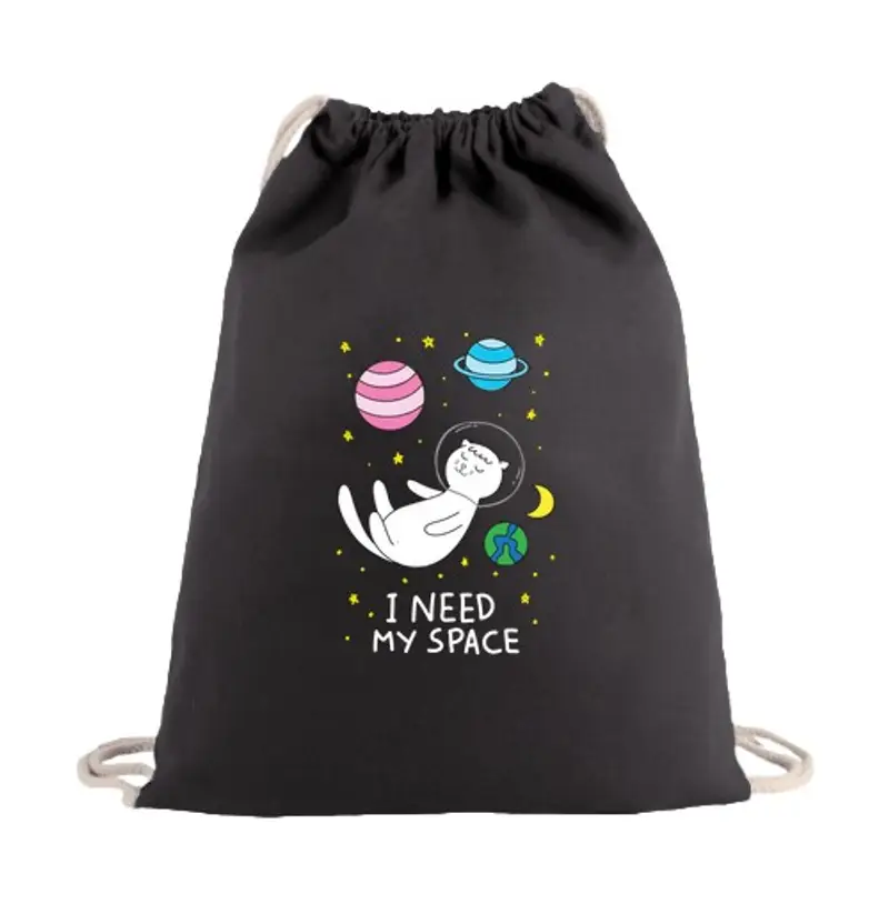 Sacca sportiva gatto astronauta ho bisogno della mia borsa spaziale con coulisse