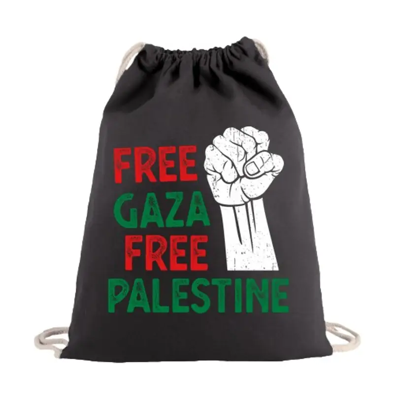 Sacca sportiva gaza libera pa les tine libera