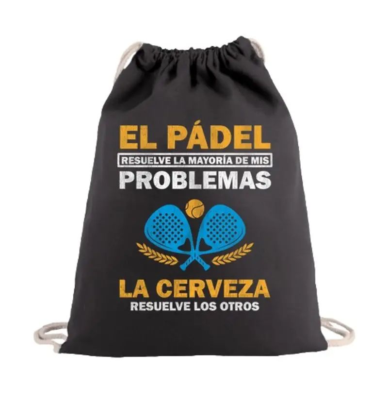 Sacca sportiva il paddle tennis risolve i miei problemi con la birra