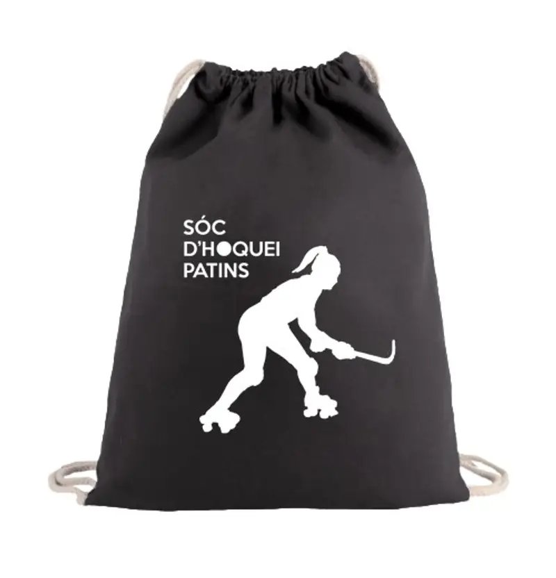 Sacca sportiva l39 skate a rotelle è femmina bianca