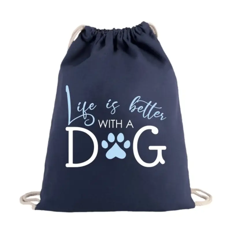 Sacca sportiva la vita è better con un cane