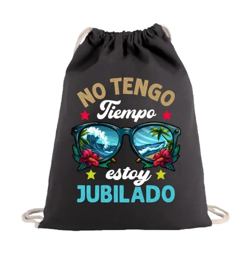 Sacca sportiva non ho tempo, sono in pensione, regalo festa del papà