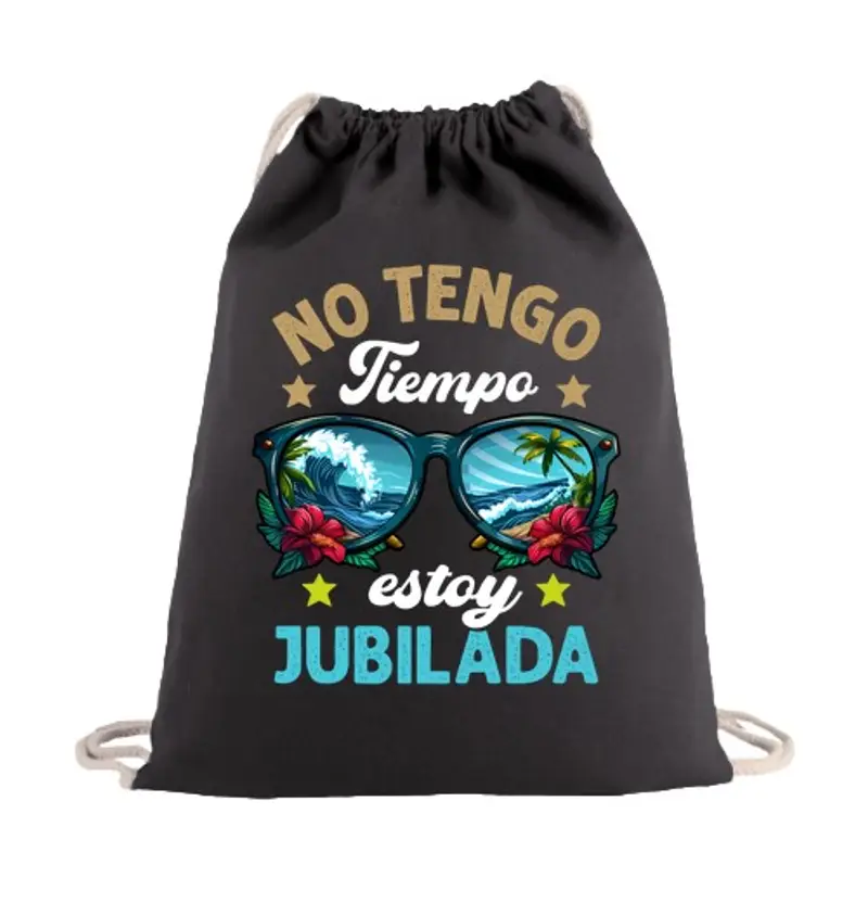 Sacca sportiva non ho tempo, sono un regalo per la pensione in pensione