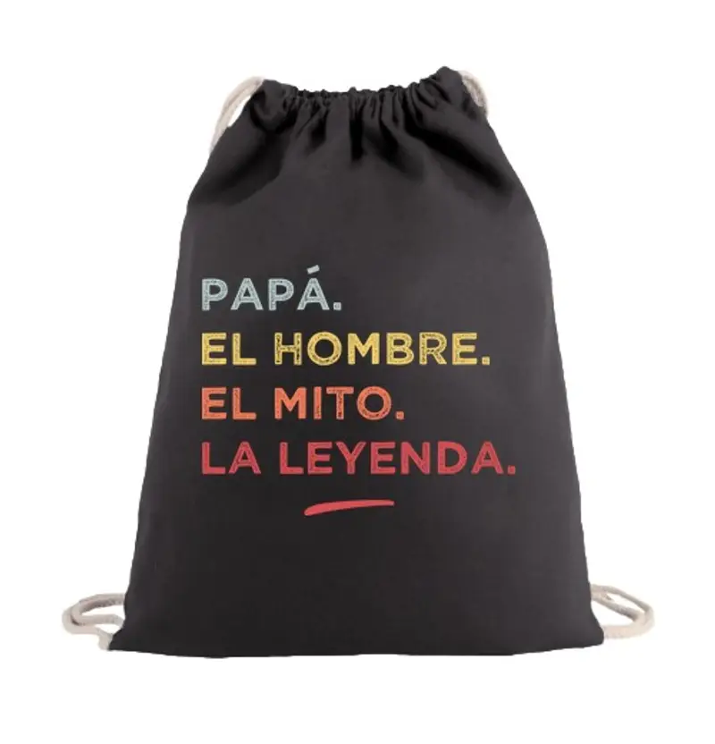 Sacca sportiva papà l39uomo il mito l39 eye nda