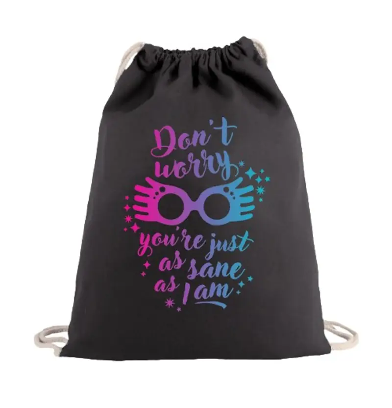 Sacca sportiva sano di mente quanto me