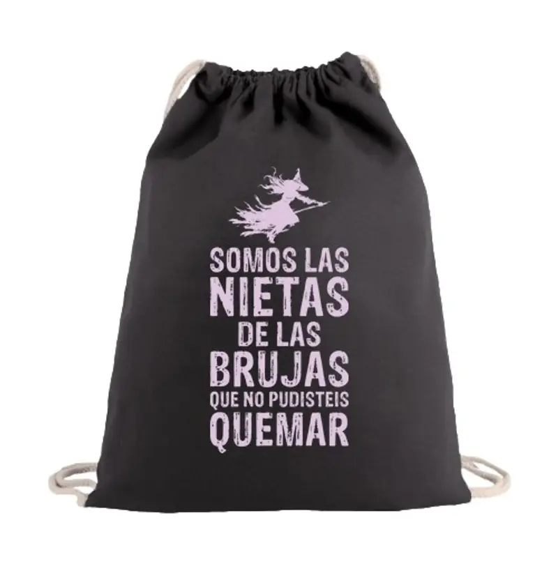 Sacca sportiva siamo le nipoti le streghe che non potevi bruciare