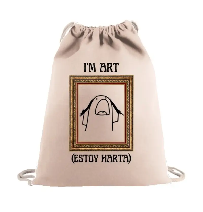 Sacca sportiva sono arte sono stufo