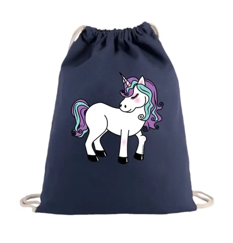 Sacca sportiva unicorno kawaii