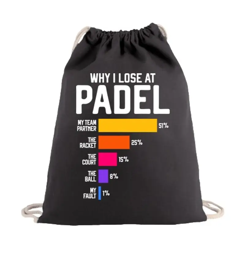 Sacca sportiva Why I Lose at Padel