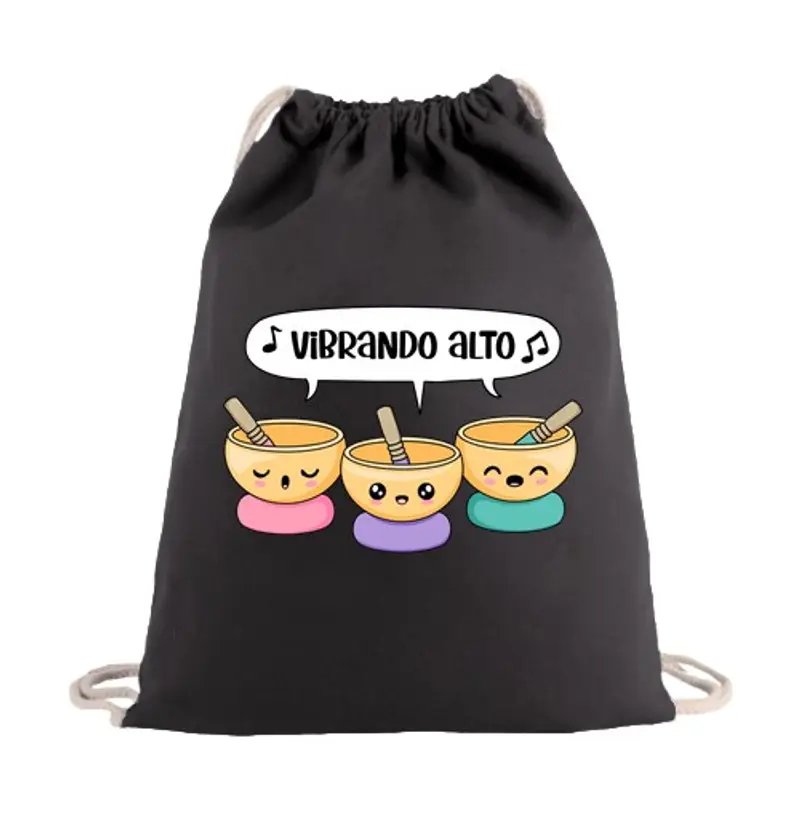 Sacca sportiva zaino con ciotole tibetane