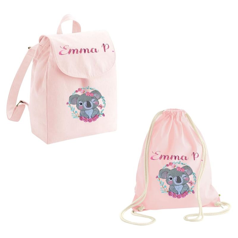 BRAND - Sacca Zainetto Cotone Rosa