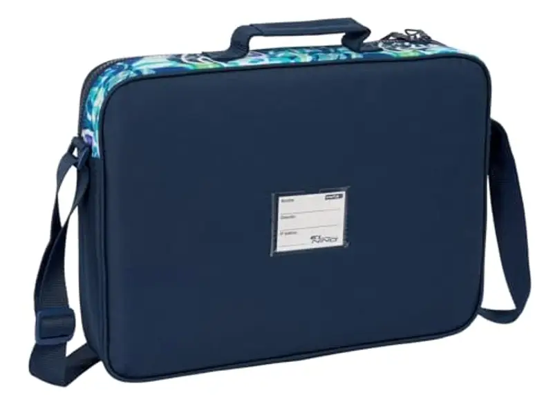 Safta EL Bambino KOOK – Portafoglio Extrascolastico, Valigetta portatodo, Tracolla comoda e versatile, qualità e resistenza, 38 x 6 x 28 cm, Blu navy, M, Casual miniatura 2