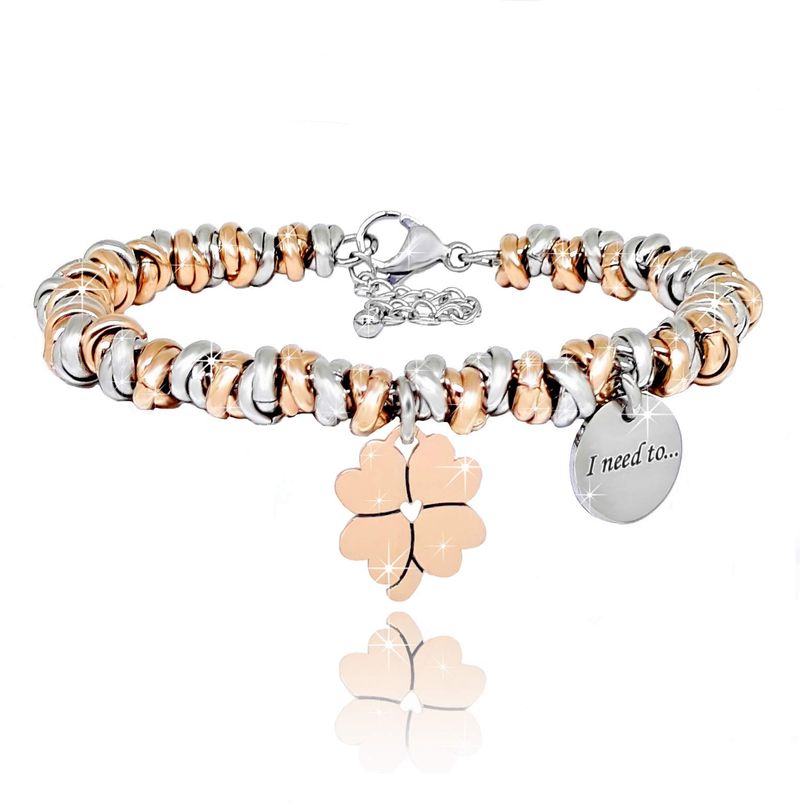 SAGA GIOIELLI® Bracciale Donna Quadrifoglio