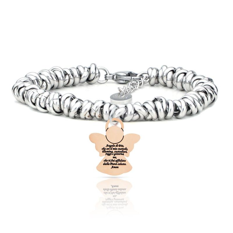 SAGA GIOIELLI® Bracciale Nodini Intrecciato Donna
