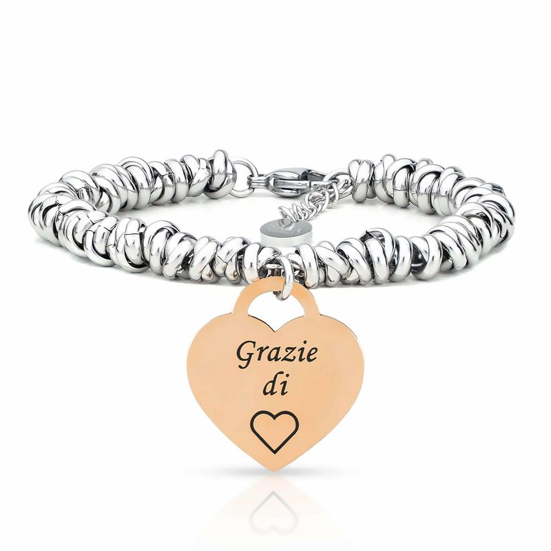 SAGA GIOIELLI® Bracciale Nodini Intrecciato Donna
