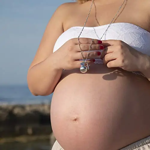 SAGA GIOIELLI - Collana Chiama Angeli Gravidanza Ciondolo Richiamo Degli Angeli Gravidanza, Idee Regali per Donne miniatura 3