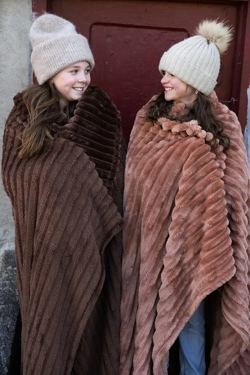 coperta Esther 130 x 170 cm colore arancione miniatura 3