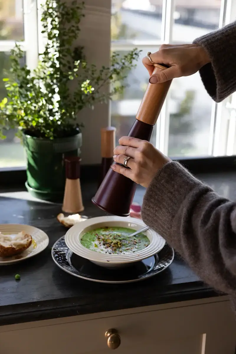 macinino a mano 32 cm L colore granata miniatura 3